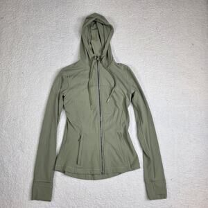 Lululemon Hooded Define Jacket Nulu Rosemary Green Women's Size 4 W4BPES